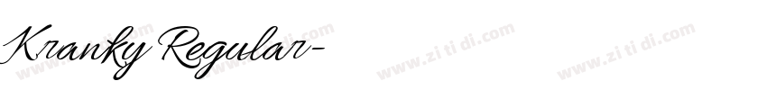 Kranky Regular字体转换 Kranky Regular字体转换
